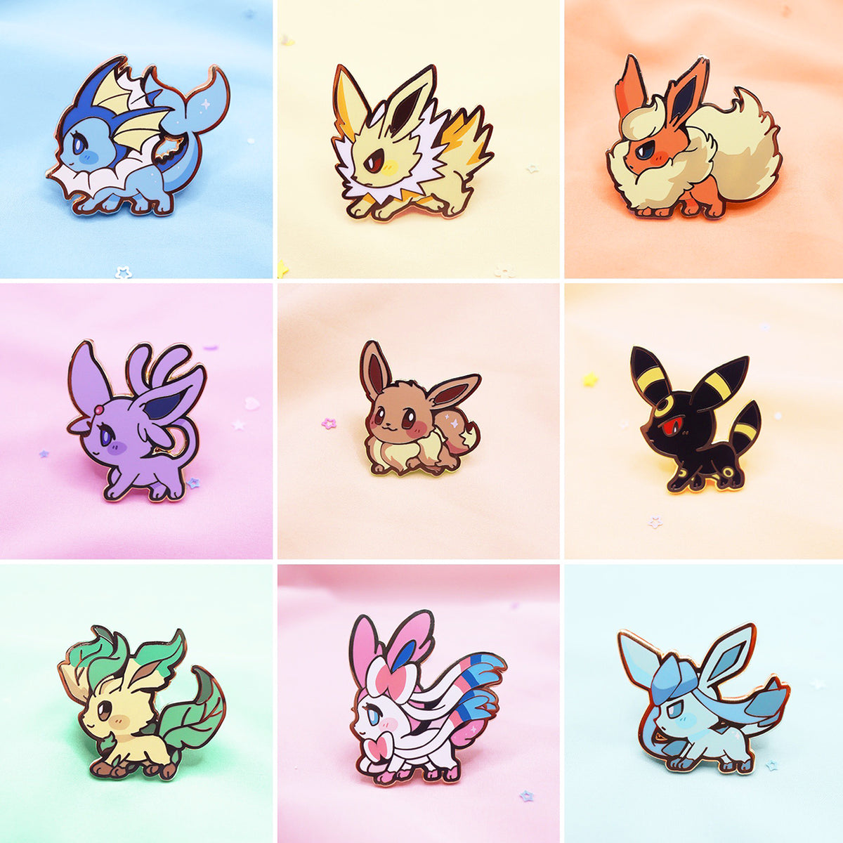 Cute and Kawaii Eeveelution Pokemon Stickers for Boys and Girls of All Ages