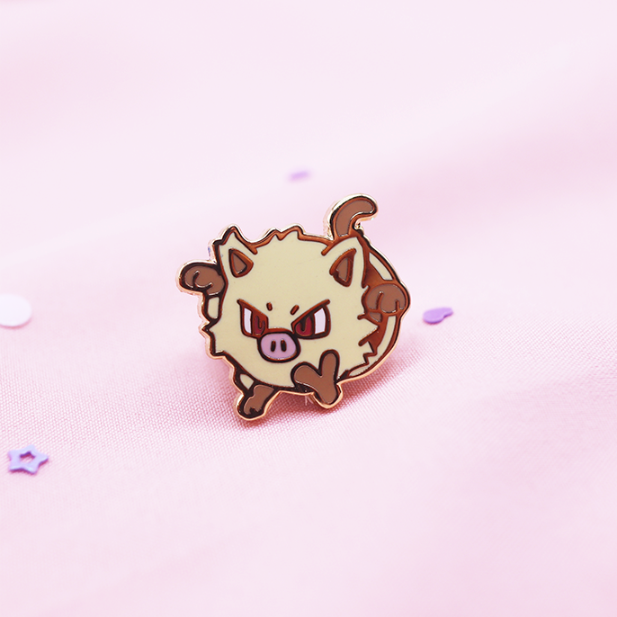 065 ALAKAZAM ENAMEL PIN [MINI MONSTERS] [POKEDEX PROJECT]