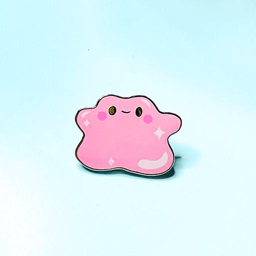 Pokemon Ditto Cute Jelly Badge Pins - Ghibli Store