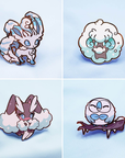 [PREORDER - SHIPPING APRIL] [4 PC SET] [POKE WINTER FORMS] [SEASONAL SERIES]  ENAMEL PIN SET