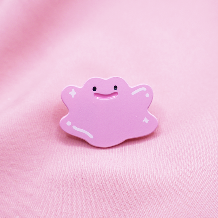 [PINK] DITTO POKEMALLOW ENAMELPIN [MIXED GRADE] -  [PATREON EXCLUSIVE] [LIMIT 1]