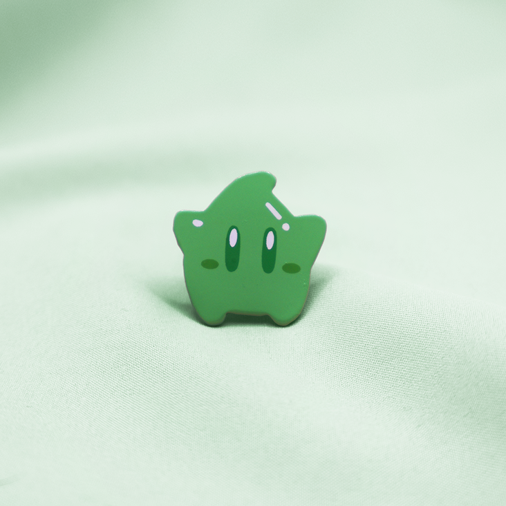 [JADE GREEN] SOLO STAR LUMA  SOFT DYED ENAMEL PIN [MIXED GRADE]