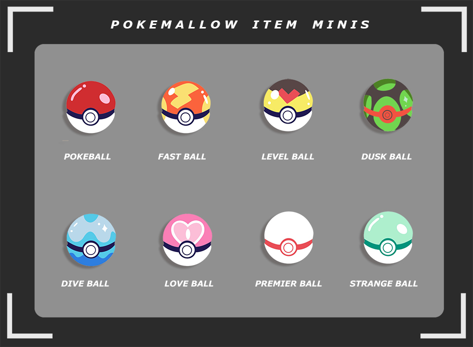 POKEBALL POKEMALLOWS [POKEMALLOW] SOFT DYED ENAMEL PIN [MIXED GRADE] [PREORDER]