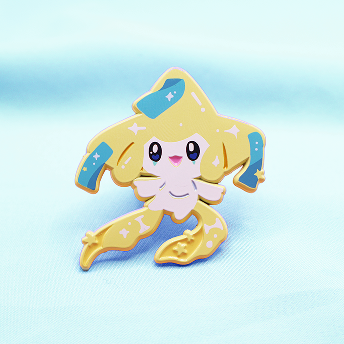 JIRACHI [WISHMAKER] [POKEMALLOW] SOFT DYED ENAMEL PIN [MIXED GRADE] [PREORDER]