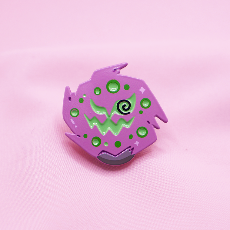 SPIRITOMB [POKEMALLOW] SOFT DYED ENAMEL PIN [MIXED GRADE] [PREORDER]