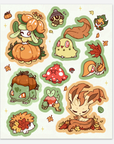 [VINYL STICKER SHEET] AUTUMN GRASS STICKER SHEET [SEASONAL SERIES]