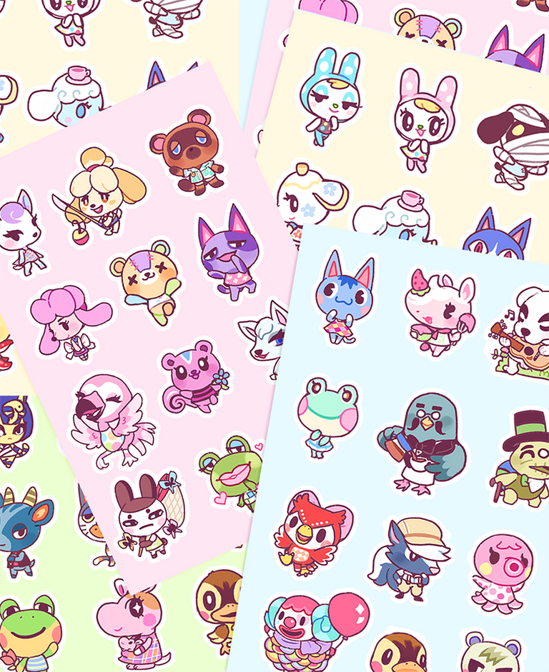 AC FRIENDS VINYL STICKER SHEET [4 CHOICES] – MAMOBOT